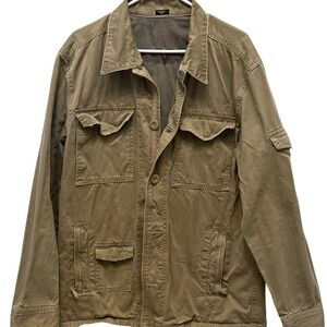 VTG Kirra Urban Outfitters Cotton Canvas Gorpcore Utility Field Jacket Y2K Large